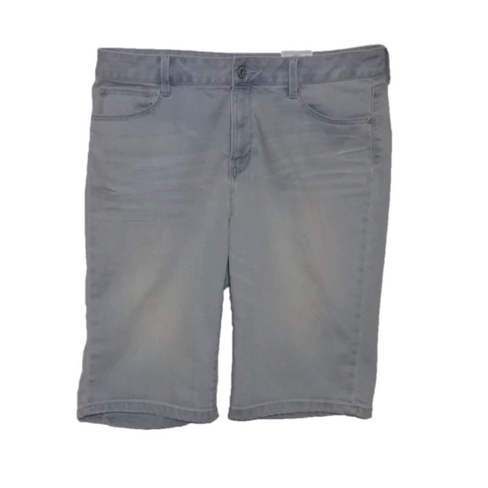 St. Johns Bay Women's Faded Denim Blue Jean Shorts